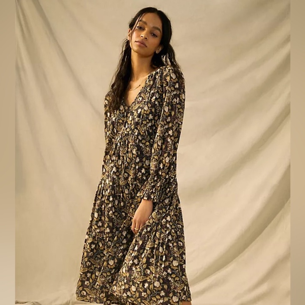 Anthropologie LET ME BE ODETTE MAXI DRESS
